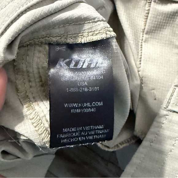 Kuhl Horizn Tan Outdoor Hiking Trail Skinny Pant Womens Sz 10 - Picture 6 of 6